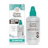 GuruNanda Sinus Rinse Bottle - Comfort Tip for Natural Nasal Irrigator Relief for Adults & Kids - 240ml Capacity
