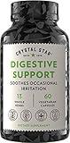 Crystal Star Digestive Support Supplement (60 Capsules) - Herbal Gut Health Supplement That Helps with Occasional Gas & Bloating - Peppermint, Aloe Vera, Slippery Elm & Ginger – Non-GMO