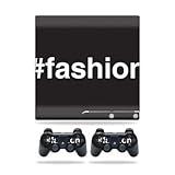 Skin Compatible with Sony Playstation 3 PS3 Slim + 2 Controllers – Fashion | MightySkins Protective, Durable, and Unique Vinyl wrap Cover | Easy to Apply, Remove, and Change Styles | Made in The USA