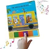 TOYS AND LOVE The Wheels on The Bus Interactive Music Toy for Toddlers, Sound Book for Young Kids