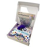 Huxley & Kent Celebration Box for Dogs - Fun Gift Set with Plush Squeaky Toys, Party Hat, Bow Tie & Banner - Birthday, Gotcha Day & Special Occasion Dog Set - Happy Barkday Box, Small