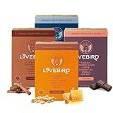 Lovebird Gluten Free Cereal - Organic Grain Free Cereals Paleo AIP Dairy Free Keto Friendly No Refined Sugar Healthy Snacks for Kids, Adults (Variety Pack, 4 Pack)