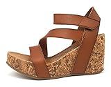 Blowfish Malibu Women's Hapuku Wedge Sandal, Scotch Dyecut,7.5M