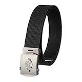 Dickies Men's 30MM Cotton Web Belt, Black, One Size