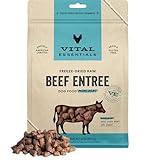 Vital Essentials Freeze Dried Raw Dog Food, Beef Mini Nibs Entree, 14 oz