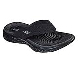 Skechers Women's On-The-Go 600 Sunny Flip-Flop, Black, 8