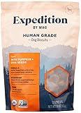 Amazon Brand - Wag Expedition Human Grade Organic Biscuits Dog Treats, Non-GMO, Pumpkin & Chia Seed, 10 oz, Pack of 1