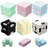 6 Pack Infinity Cube Sensory Toys, Fidget Blocks for Kids, Flip Cube Finger Toys Bulk Fidget Toys Party Favors Goodie Bag Basket Stuffers Classroom Prizes Birthday Gifts