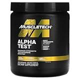 MuscleTech Testosterone Booster for Men, AlphaTest, Tribulus Terrestris & Boron Supplement, Max-Strength ATP & Test Booster, Daily Workout Supplements for Men, 240 Pills (Package May Vary)