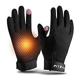 FitsT4 Sports Horse Riding Gloves Winter Equestrian Gloves Women Ladies Touchscreen for Outdoor Horseback Biking Cycling Black M