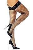 JarseHera Fishnets Thigh High stockings Silicone Lace Top Stay Up Sheer Nylon Hosiery