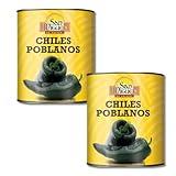 San Miguel De Origen Whole Poblano Peppers 27.5 Ounces (2 Pack)