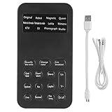 Voice Changer, 12 Sound Effects Male to Female Voice Changer Device, Handheld Sound Card Broadcast Fit for Mobile Phone Computer Laptop