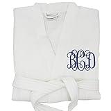 The Wedding Party Store, Personalized Waffle Bridesmaid Kimono Robe - Wedding Bridal Party Robes - Women's Bathrobe - Custom Monogrammed (One Size (S/M/L), White)