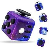 Bytor Fidget Toy Cube, Cube Fidget Anxiety Relief Toys for Adults and Kids, 6 Sided Fidget Toys Cube Hand-Held for Adults, Audible/Silent Fidget Toys for ADD/ADHD/OCD