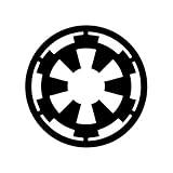 Galactic Empire Sticker Decal Notebook Car Laptop 5" x 5" (Black)