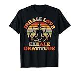 Inhale Love Exhale Gratitude Yoga Meditation Spiritual Women T-Shirt