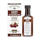 Watkins Cherry Extract with other Natural Flavors, 2 oz. Bottles, Pack of 6 (Packaging May Vary)