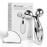 leiwo Stainless Steel Gua Sha and Face Roller Set, Facial Tool for Face Sculpting, Metal Skin Care, Massager for Women