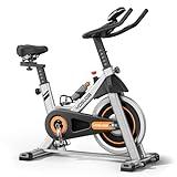 YOSUDA Exercise Bike, Stationary Bike with App, Brake Pad Indoor Cycling Bike with 300 lb Weight Capacity, Low Noise, Tablet Holder, padded Seat for Home Fitness and Weight Loss