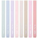 Mr. Pen - 8 Pack Aesthetic Highlighters, Chisel Tip, Discreet Pastel Color, No Bible Smudge, Assorted Color Highlighters, Pastel Highlighter Set, School Supplies