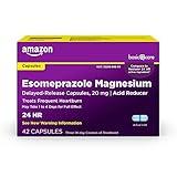 Amazon Basic Care Esomeprazole Magnesium Delayed Release Capsules, 20 mg, Acid Reducer, Heartburn Medicine, 42 Count