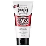 SoftSheen-Carson Magic Razorless Shaving Cream, Hair Removal Cream for Body Hair, Extra Strength Depilatory Cream, Works in 4 Minutes for Coarse Hair, 6 oz