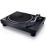Technics Turntable, Premium Class HiFi Record Player with Coreless Direct, Stable Playback, Audiophile-Grade Cartridge and Auto-Lift Tonearm, Dustcover Included – SL-100C, Black (SL-100C-K)