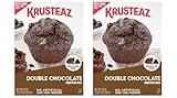 Krusteaz Muffin Mix, Double Chocolate Muffin Mix, Made with Real Chocolate Chips & No Artificial Flavors, Colors or Preservatives, 20 OZ Box (Pack of 2)