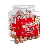 Smarties Lollies - Gluten Free, Peanut Free, Fat Free Assorted Fruity Flavors Lollipops - Low Calorie Perfect for Birthdays, Parties - Made by US Candy Company Since 1949 - 34 oz 120 Count (Pack of 1)