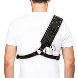 Medieval Sword Back Holster Cosplay Sword Belt Frog Adjustable Sword Back Holder Shoulder Sword Sheath,Renaissance Viking Pirate Sword Frog Warrior Samurai Witcher Costume Armor Weapons Accessory