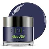 SNS Nail Dip Powder, Gelous Color Dipping Powder - Blue Note (Blue/Navy, Cream) - Long-Lasting Dip Nail Color Lasts 14 Days - Low-Odor & No UV Lamp Required - 1oz