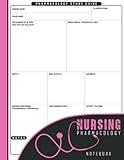 Nursing Pharmacology Notebook: Blank Medication Template Notebook