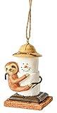 Ganz MX179702 S'Mores Sloth Decorative Hanging Ornament, 3.25 Inches Height, Multicolor