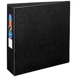 Avery Heavy-Duty 3 Ring Binder, 3 Inch One Touch EZD Rings, 3.5 Inch Spine, 1 Black Binder (79983)