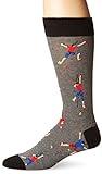 Socksmith Men's Climbing People Crew Socks, Heather Gray, One Size