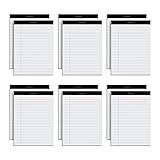 Oxford 8.5 x 11 Legal Pads, 12 Pack, Wide Ruled, White Paper, 50 Sheets Per Writing Pad, Made in the USA (74030)