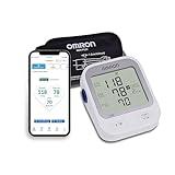 OMRON Silver Upper Arm Blood Pressure Monitor, Clinically Validated, Medical Grade, FDA Cleared, FSA/HSA Eligible, Large Screen, Connects to OMRON app, Blood Pressure Machine with Bluetooth Technology