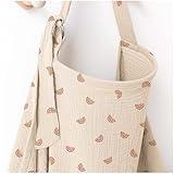 MairMore Muslin Nursing Covers for Breastfeeding, Privacy Breast Feeding Cover with Arch Neckline for Mom and Baby, Breathable 100% Cotton Nursing Apron Multi-use Stroller Cover