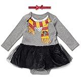 Harry Potter Hermione Newborn Baby Girls Dress and Headband Baby Bodysuit With Headband 3-6 Months