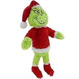 RELIGES 10" Green Christmas Monster Plush Toy – Soft Christmas Stuffed Animal Doll for Boys and Girls, Perfect for Christmas Decorations and Gifts (Red-A)