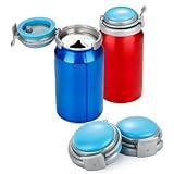 Silicone Soda Can Lid Reusable Beverages Lids for Standard Size 12oz Cans of Carbonated Beverages, Soda, Beer, Keep More Bubble and Fizz Prevent Spills Press on Cover to Preserve(2 Pcs,Classic)