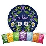 Pukka Tea Organic, Herbal Tea Sampler For Everyday Wellness, Best for Birthdays, Anniversaries & Holidays, 90 Tea Bags, 6 Flavors