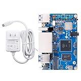 Orange Pi RV2 2GB/4GB/8GB LPDDR4x RISC-V Single Board Computer with 8-Core 64-Bit Processor, Wi-Fi 5.0/Bluetooth 5.0, Development Board Run Linux/Ubuntu/OpenHarmony (4GB+Power Supply)