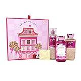 Bath & Body Works Gingham Gorgeous - Gift Box Set - Fine Fragrance Mist, Body Wash and Body Lotion with a Himalayan Salts Springs Sample Soap