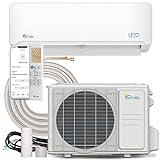 Senville LETO Series Mini Split Air Conditioner Heat Pump, 18000 BTU 208/230V, Inverter, Works with Alexa, SEER2 19, 1.5 Ton, White