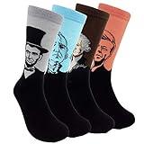 HSELL Mens Funny US Presidents Dress Socks Unisex Fun Novelty Socks Gifts