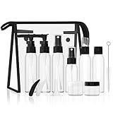 Morfone Travel Bottles Kits -TSA Approved Travelling Size Containers for Toiletries Leak Proof Refillable Liquid Travel Essentials with Toiletry Bag for Cosmetic Shampoo Conditioner Lotion