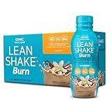 GNC Lean Shake Burn With Caffeine, Clinically Proven Weight Management, Ready to Drink Meal Replacement, 25g Protein with Zero Added Sugar, Vanilla Latte, Pack of 12