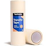 12" x 100' Roll of Paper Transfer Tape for Vinyl, Made in America, Premium-Grade Transfer Paper for Vinyl with Layflat Adhesive for Cricut Vinyl Crafts, Decals, and Letters